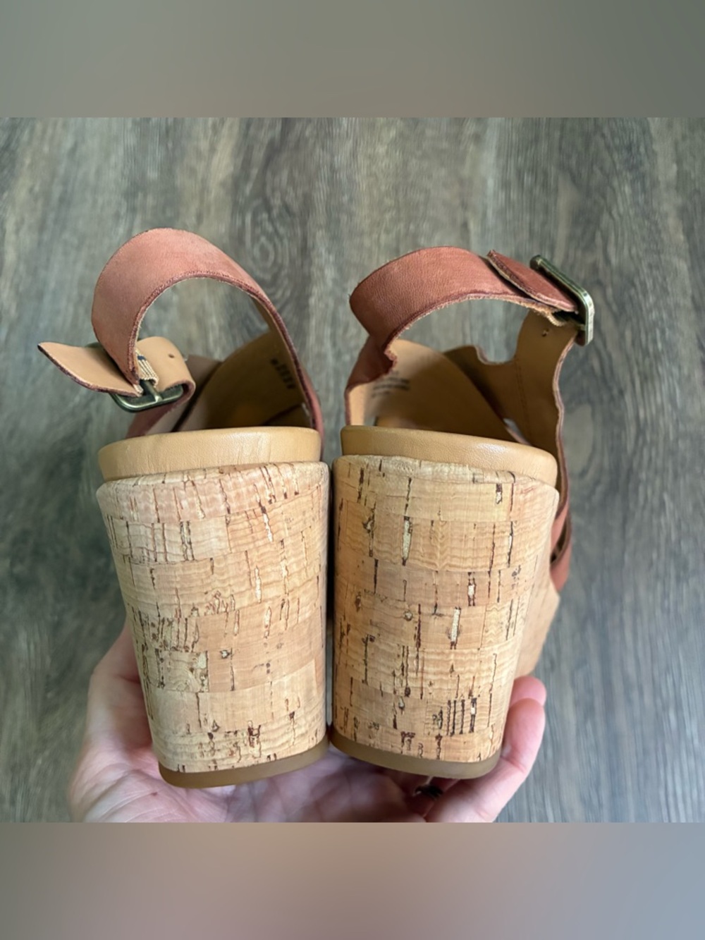 Kork-Ease Ashcroft Leather Wedges Sandals - Picture 7 of 9